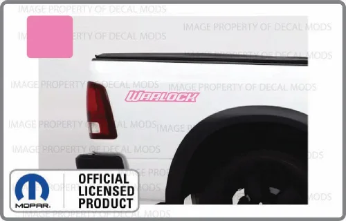 Vista 2 de Adhesivo gráfico Warlock Bedside para Dodge Ram (juego de 2) [rosa bebé] - CSOFTPINK SD3W0