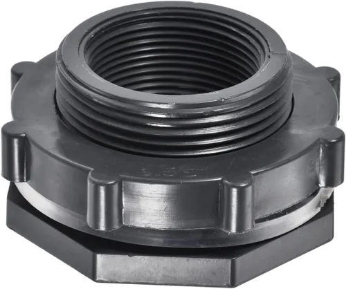 Vista 12 de M METERXITY Paquete de 2 accesorios de mamparo de PVC – Conector de tanque de agua de doble rosca, con junta de silicona, para acuarios