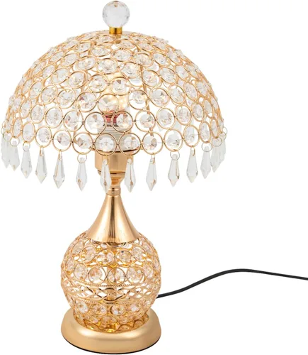 Vista 12 de Lámpara de Mesa, Lámpara de Mesita de Noche Tradicional, Lámpara de Escritorio, Lámpara Geométrica con Sombra para Sala de Estar, Dormitorio