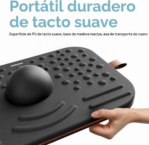 Vista 6 de 2-In-1 Standing Desk Balance Board & Foot Mat, Black