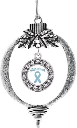 Vista 55 de Inspired Silver - Adorno de cromosoma 21 con dije de círculo de plata con joyas de circonita cúbica