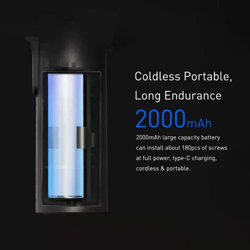 Vista 5 de Xiaomi Juego de destornilladores eléctricos de precisión – MI 3.6 V Kit de destornilladores pequeños de potencia inalámbrica con estuche portátil
