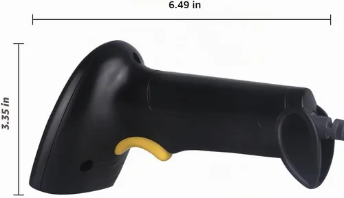 Vista 2 de El escáner del código de barras del USB del PDA ató con alambre el lector de código de barras 1D para el supermercado, tienda de conveniencia