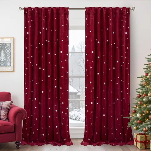 Vista 42 de BGment Cortinas de terciopelo rosa polvoriento, 2 paneles de 84 pulgadas, 2 paneles para sala de estar, aislamiento térmico de lujo, reducen el Rosa