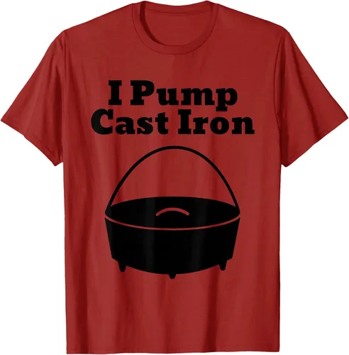 Vista 39 de I Pump - Camiseta de hierro fundido para cocinar al horno holandés