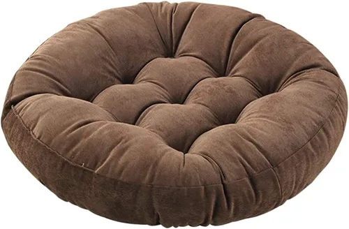 Vista 18 de Tiita Cojín de suelo de 22 pulgadas, cojín redondo para silla de exterior Redondo beige