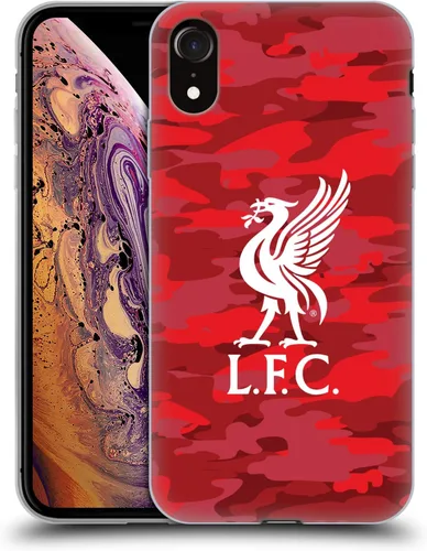 Vista 177 de Head Case Designs Funda de gel con licencia oficial del Liverpool Football Club Away Colourways Crest Camou [protección de grado militar] compatible