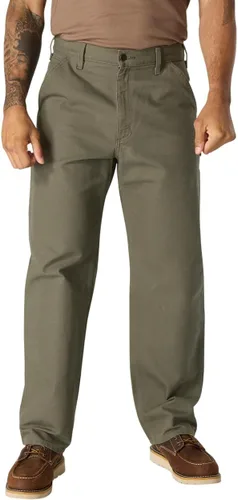 Vista 8 de Carhartt Pantalón de trabajo utilitario de lona lavada de corte holgado para hombre Negro