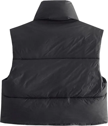 Vista 2 de Durio Chaleco acolchado para mujer, ligero, sin mangas, acolchado, para mujer