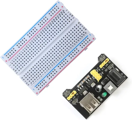 Vista 4 de Kit de arranque electrónico 458 para Arduino Raspberry Pi Kit de inicio de componentes electrónicos básicos Módulo de fuente de alimentación