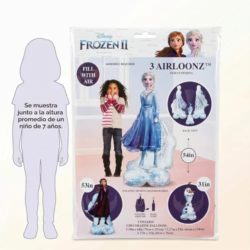 Vista 5 de Decoraciones de globos de aluminio con Airloonz de Frozen 2 por Amscan