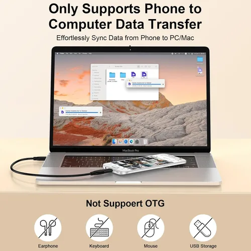 Vista 5 de Adaptador micro USB a USB C, paquete de 4 conectores tipo C hembra a micro USB macho, compatible con carga y sincronización de datos para Samsung