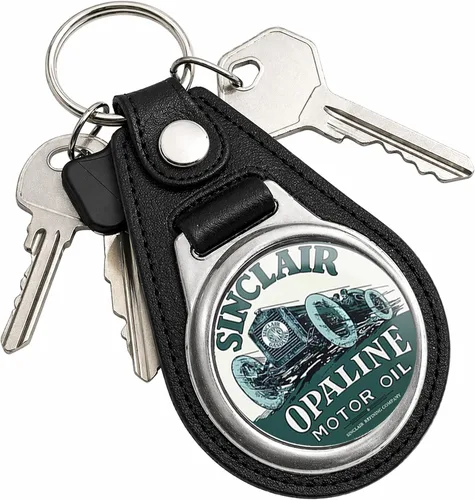 Vista 73 de Brotherhood Round Key Chain for Vintage Motor Oil, Petroleum, and