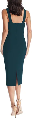 Vista 3 de Dress the Population Nicole - Vestido de tubo elástico sin mangas para mujer