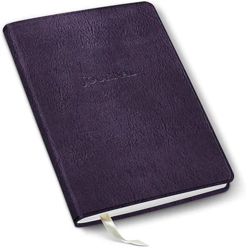 Vista 35 de Diario de cuero Gallery Leather - Elaborado en Maine, EE. UU. - Elegante cuaderno de escritura de cuero con 192 páginas rayadas - Un espacio