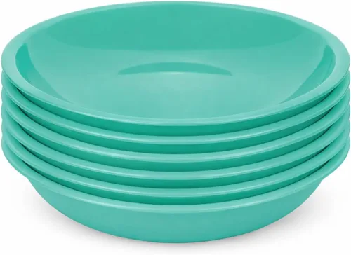Vista 21 de Mintra Home - Platos reutilizables para servir (azul, cuadrado, 2 unidades (14 pulgadas)