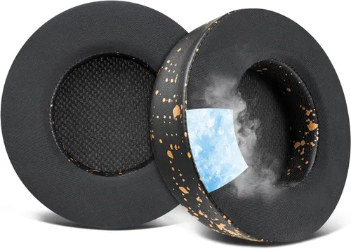 Vista 15 de SOULWIT Almohadillas de enfriamiento para auriculares Corsair Virtuoso, almohadillas con espuma de aislamiento de ruido de alta densidad, grosor