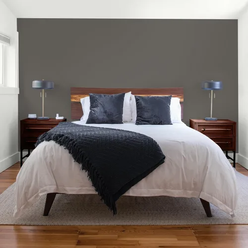 Vista 120 de Glidden Pintura Interior + Imprimación: Gris/Plata Antigua, Una Capa, Satinado, 1 Galón
