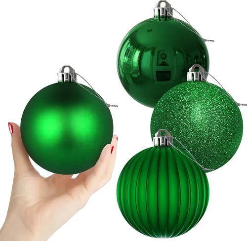 Vista 69 de Esferas pequeñas de bronce de 1.6 pulgadas para decoración del árbol de Navidad, adornos inastillables para cumpleaños, Halloween, vacaciones, boda