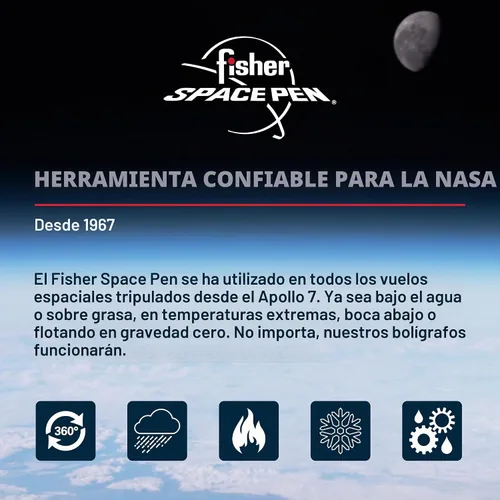 Vista 4 de Fisher Space - Bolígrafo espacial cromado (CH4)