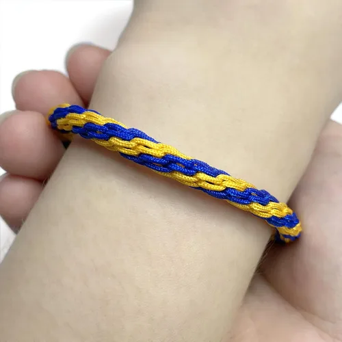 Vista 6 de LAMIBEE Pulsera con código de bandera de país, pulsera de cuerda de protección y sufrimiento de la suerte, pulsera tibetana, pulsera de cuerda