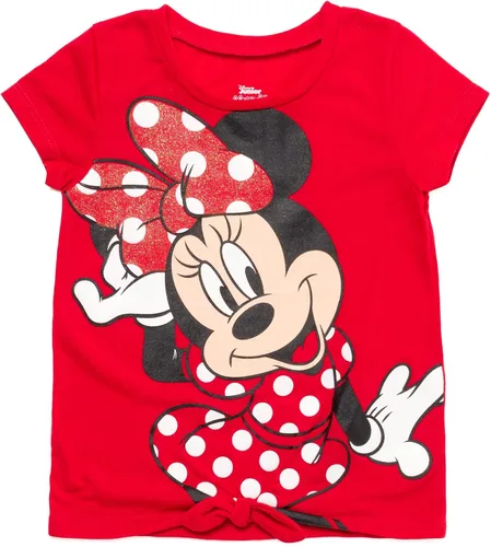 Vista 2 de Disney Minnie Mouse - Conjunto de camiseta con estampado de peplum para niñas y niños pequeños