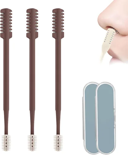 Vista 11 de Fauppt Recortadora de vello nasal 2 en 1 para uso diario, 2026 Manual herramienta de eliminación de vello de fosa nasal giratoria de 360°, hoja