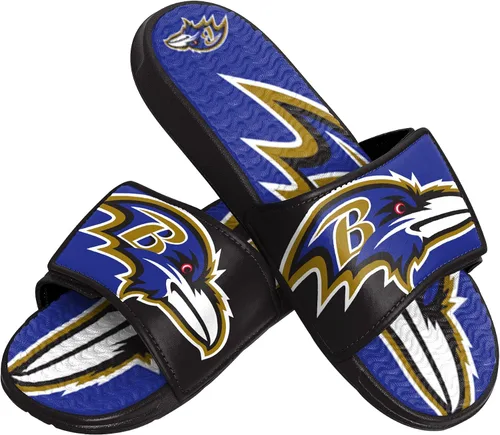 Vista 31 de FOCO mens NFL Team Logo Athletic Sport Shower Flip Flop Sandals Gel Slides