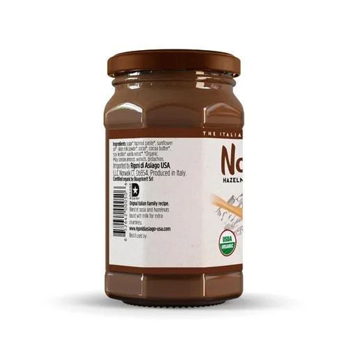 Vista 3 de Nocciolata Crema de avellanas orgánica clásica, 8.82 onzas