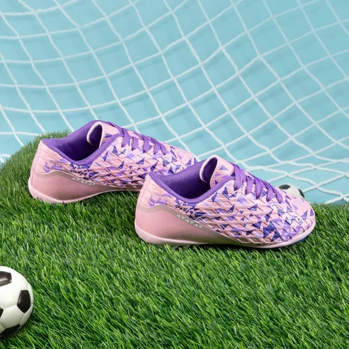 Vista 5 de DREAM PAIRS Zapatos de fútbol para césped artificial para niños y niñas con cordones para niños pequeñosgrandes