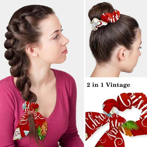 Vista 5 de Working Cap with Buttons Sweatband Ribbon Tie Back Bouffant Hats, Cat