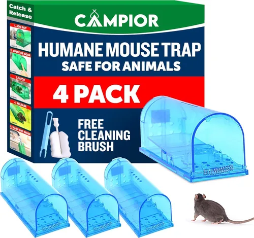 Vista 10 de Campior Trampa Humana para Ratones para Casa – Grande, Trampas para Ratones Sin Matar para Interiores para el Hogar, Trampa para Ratas y Ratones