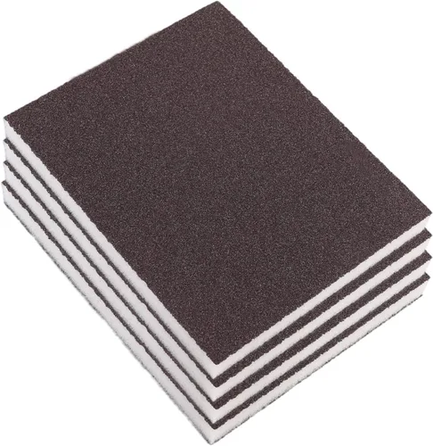Vista 9 de Utoolmart Bloques de lijado de esponja de lijado, esponja de papel de lija húmedo y seco de grano 80, kit de esponja de arena lavable y 4 piezas