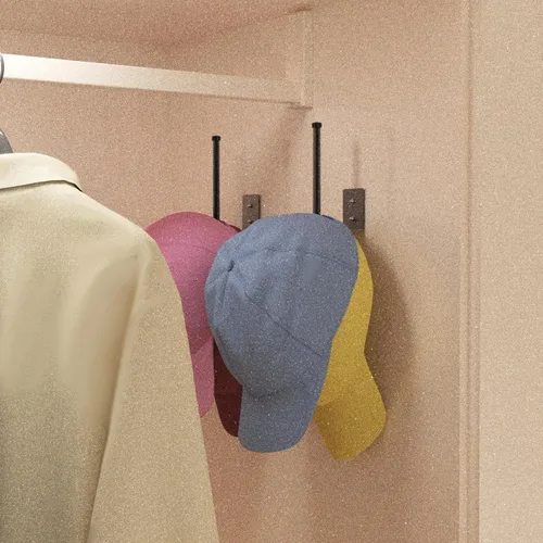 Vista 9 de Durmmur Paquete de 2 Percheros para Gorras de Béisbol, Organizador de Sombreros de Acero Inoxidable para Gorra de Béisbol, Organizador