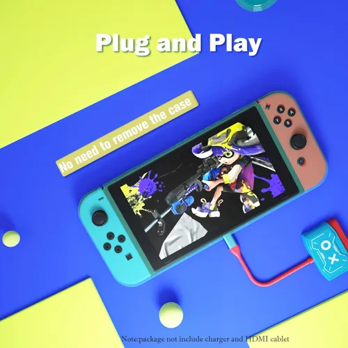 Vista 4 de Estación de acoplamiento para Nintendo Switch, reemplazo de muelle de interruptor portátil para Nintendo Switch Dock Switch Adaptador HDMI USB 3.0