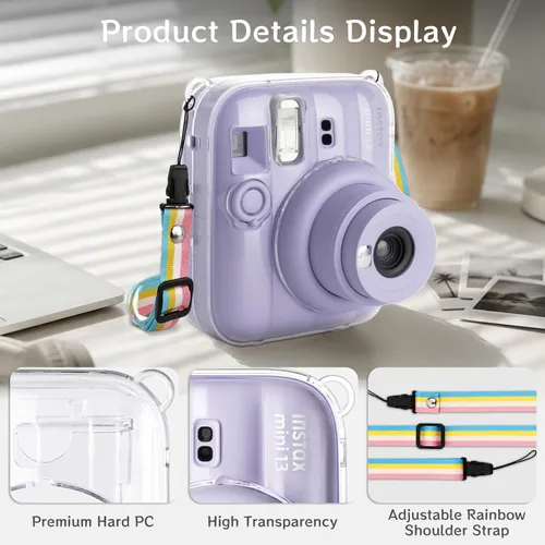 Vista 3 de Funda transparente para cámara instantánea Instax Mini 13 Kit