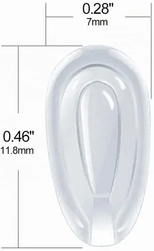 Vista 5 de 5 pares de almohadillas de nariz de repuesto para lentes y lentes de sol Oakley