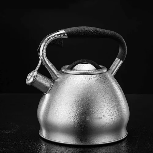 Vista 7 de LIOONS Hervidor de té con silbato, hervido rápido, tetera de agua caliente, de grado alimenticio, de acero inoxidable, de gran capacidad, 3 l/101.4