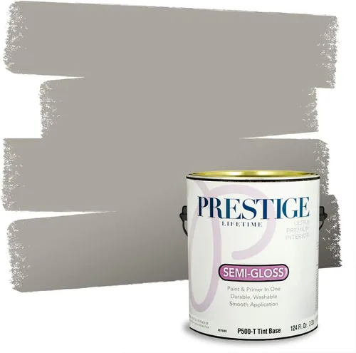 Vista 155 de PRESTIGE Pinturas Pintura Exterior e Imprimación en Uno, 1 Galón, Mate, Combinación Comparable de Sherwin Williams* Black Magic* SW6991-PCM