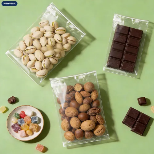 Vista 4 de WEIYUEDA - Bolsas de celofán autoadhesivas transparentes de 4 x 6, 200 unidades Cookie & Candy Packaging Bags, High-Transparent Display Packaging