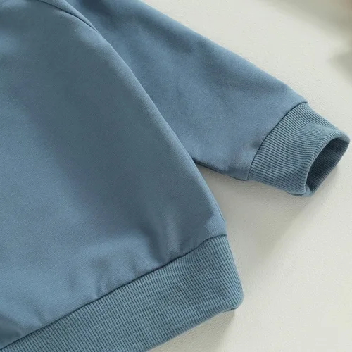 Vista 6 de ZAXARRA Conjunto de 2 piezas de sudadera de manga larga con cuello redondo y pantalones largos para bebé niño