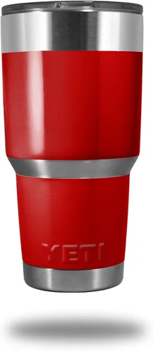 Vista 12 de Calcomanía de piel para vaso Yeti Rambler de 30 onzas, colección Sólidos, naranja quemado (vaso no incluido)