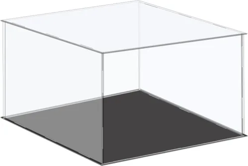 Vista 19 de MECCANIXITY Caja de exhibición acrílica Caja de almacenamiento de plástico Caja cúbica transparente pequeña Montaje a prueba de polvo Vitrina