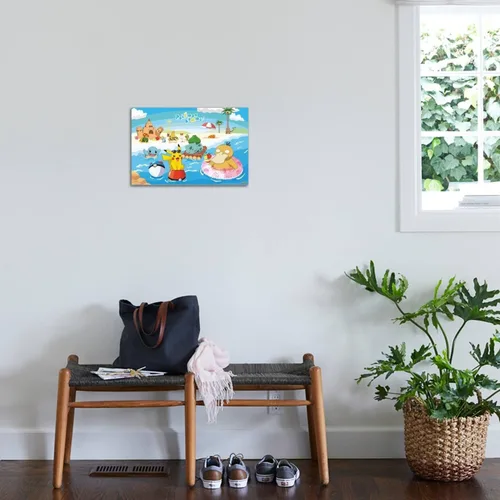 Vista 3 de Trends International Pokémon - Póster de pared de lienzo de verano