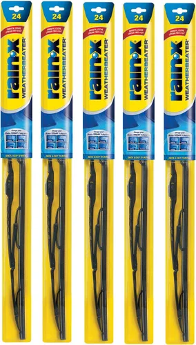 Vista 4 de Limpiaparabrisas Blade 2 de RAIN-X Weatherbeater, Paquete de 5