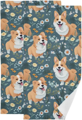 Vista 23 de Juego de 2 toallas de baño de color morado, remolques de mano de lobo, toallas de baño, toallas suaves y absorbentes para baño, cocina, gimnasio