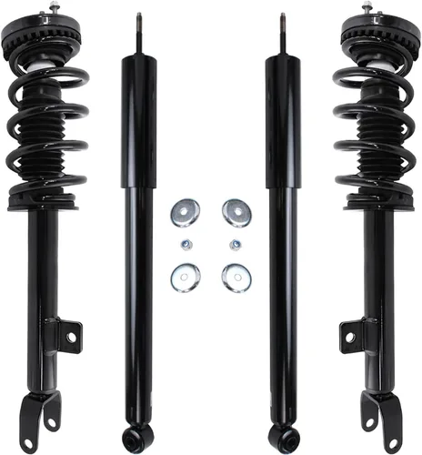 Vista 88 de Detroit Axle - Puntales y Amortiguadores para Chevy Traverse Buick Enclave GMC Acadia Saturn Outlook 2007-2012, 2 puntales delanteros con resorte