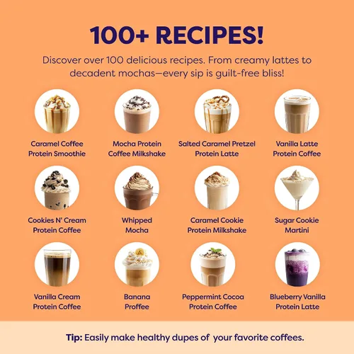 Vista 7 de Javvy Protein Coffee Creamer, caramelo salado, sin lácteos