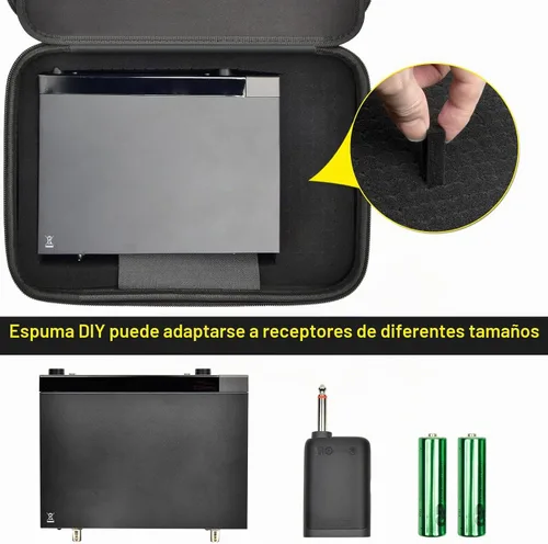 Vista 4 de ANKHOH - Funda de micrófono para sistemas de micrófono inalámbrico JBL Negro