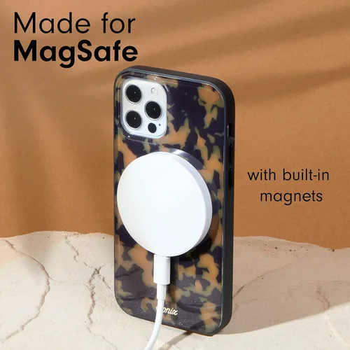 Vista 2 de Sonix - Funda para iPhone 12 y iPhone 12 Pro, compatible con MagSafe, probada contra caídas de 10 pies, Brown Tort, diseño de carey marrón